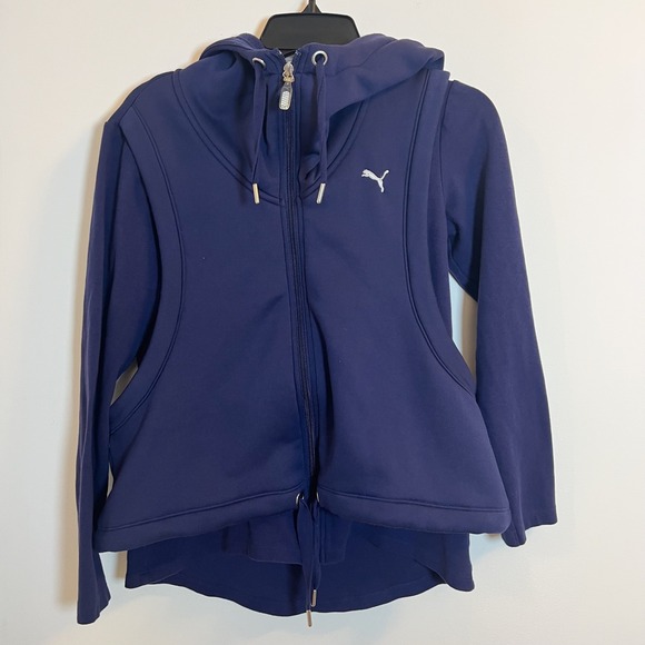 Puma Warmcell Full Zip Hoodie Jacket Purple Womens Size M Athletic Athleisure - Picture 11 of 11